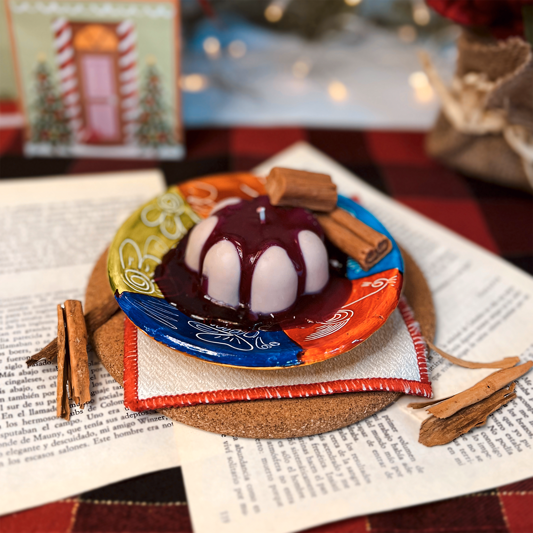 Natilla con dulce de mora